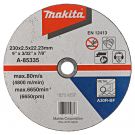 Makita A-85335 Disco de corte 230x22,23x2,5mm acero