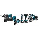 Makita DLX6038T 18 V Combiset para diversos trabajos de serrado, taladrado y atornillado (de impacto)